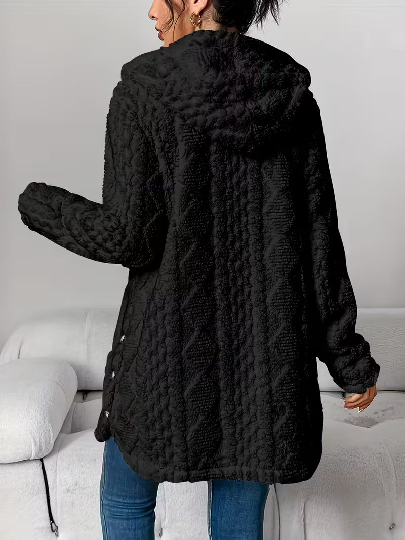 Abrigo de Cárdigan con Capucha