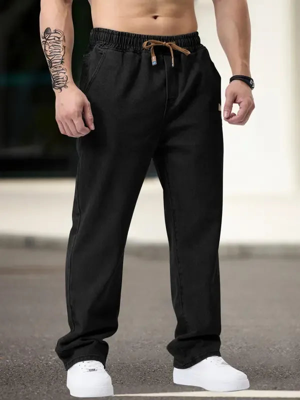 Vaqueros de Corte Regular con Cordón