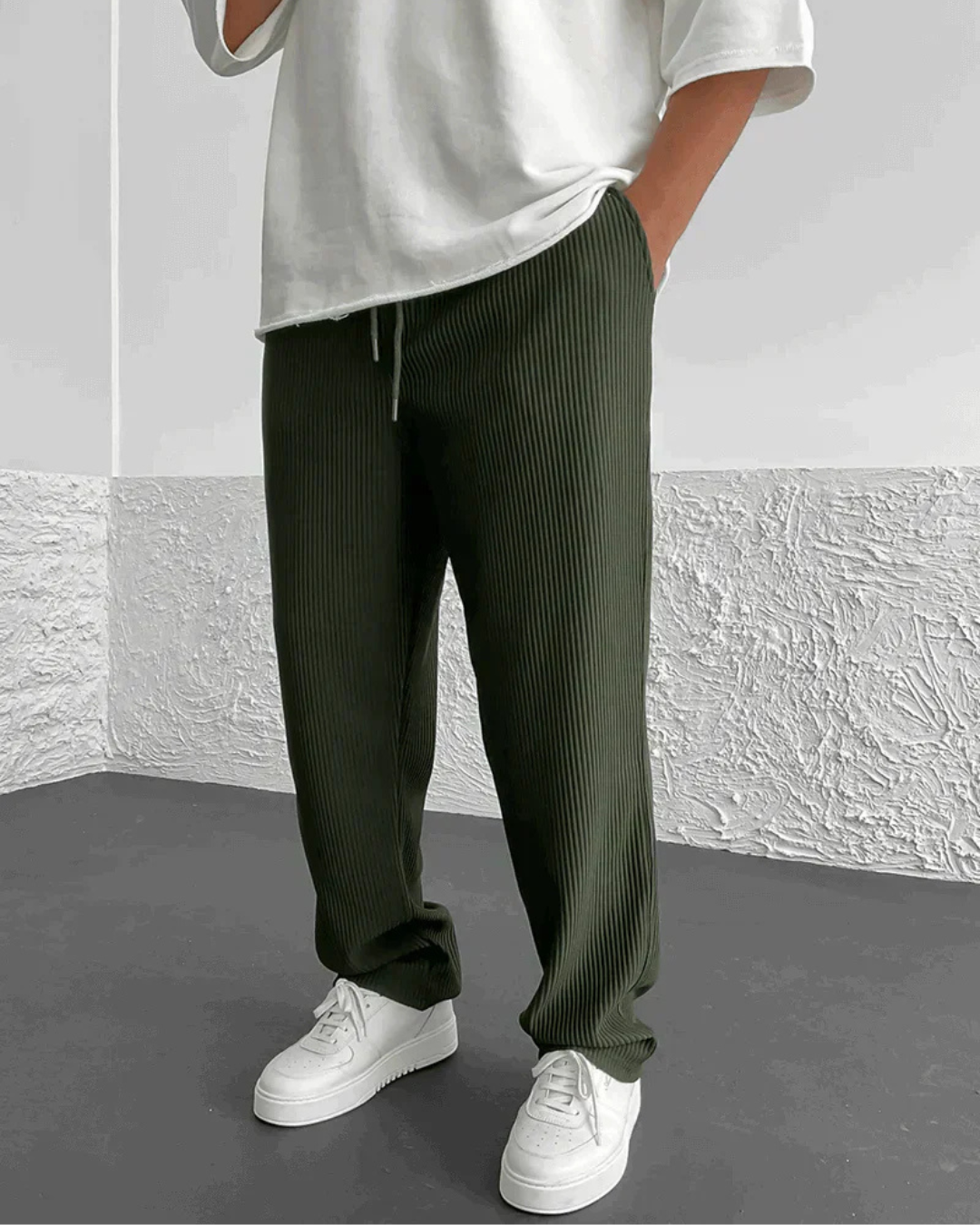 Pantalón Casual Acanalados de Hombre