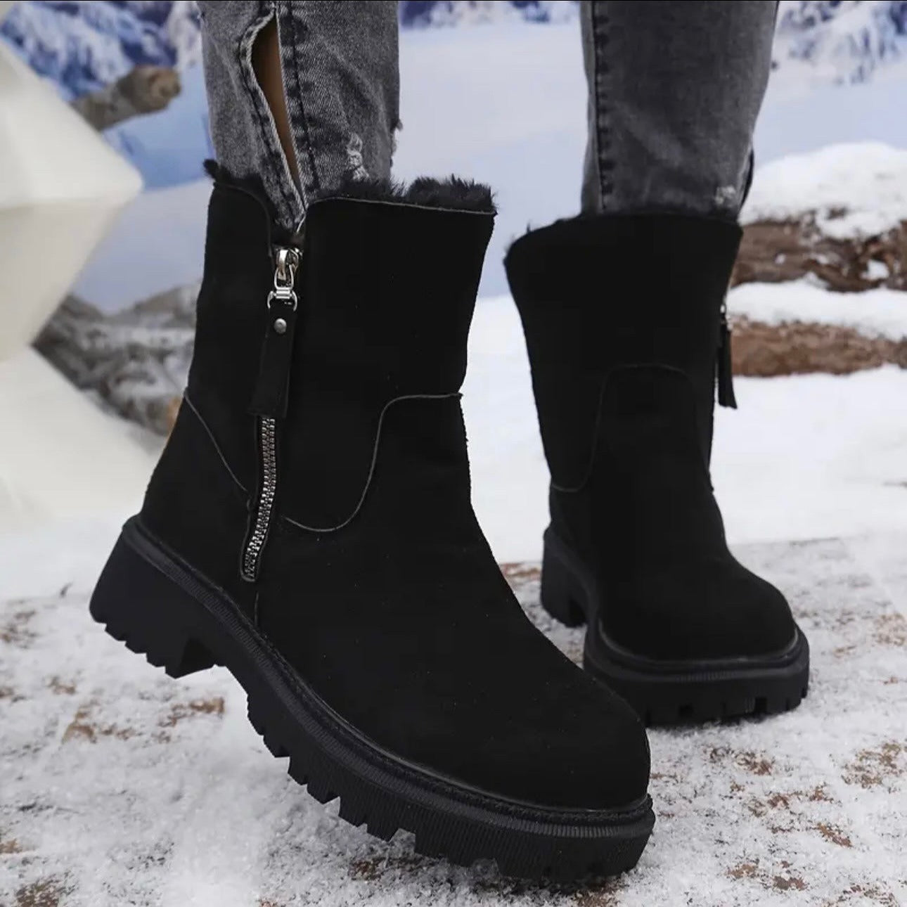 Botas de Nieve Antideslizante