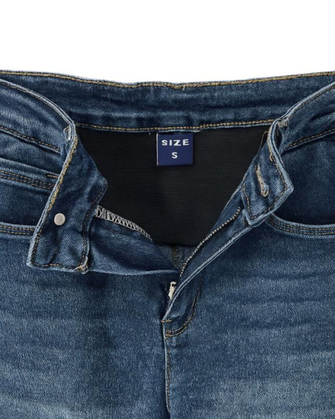 Pantalón recto con faja integrada