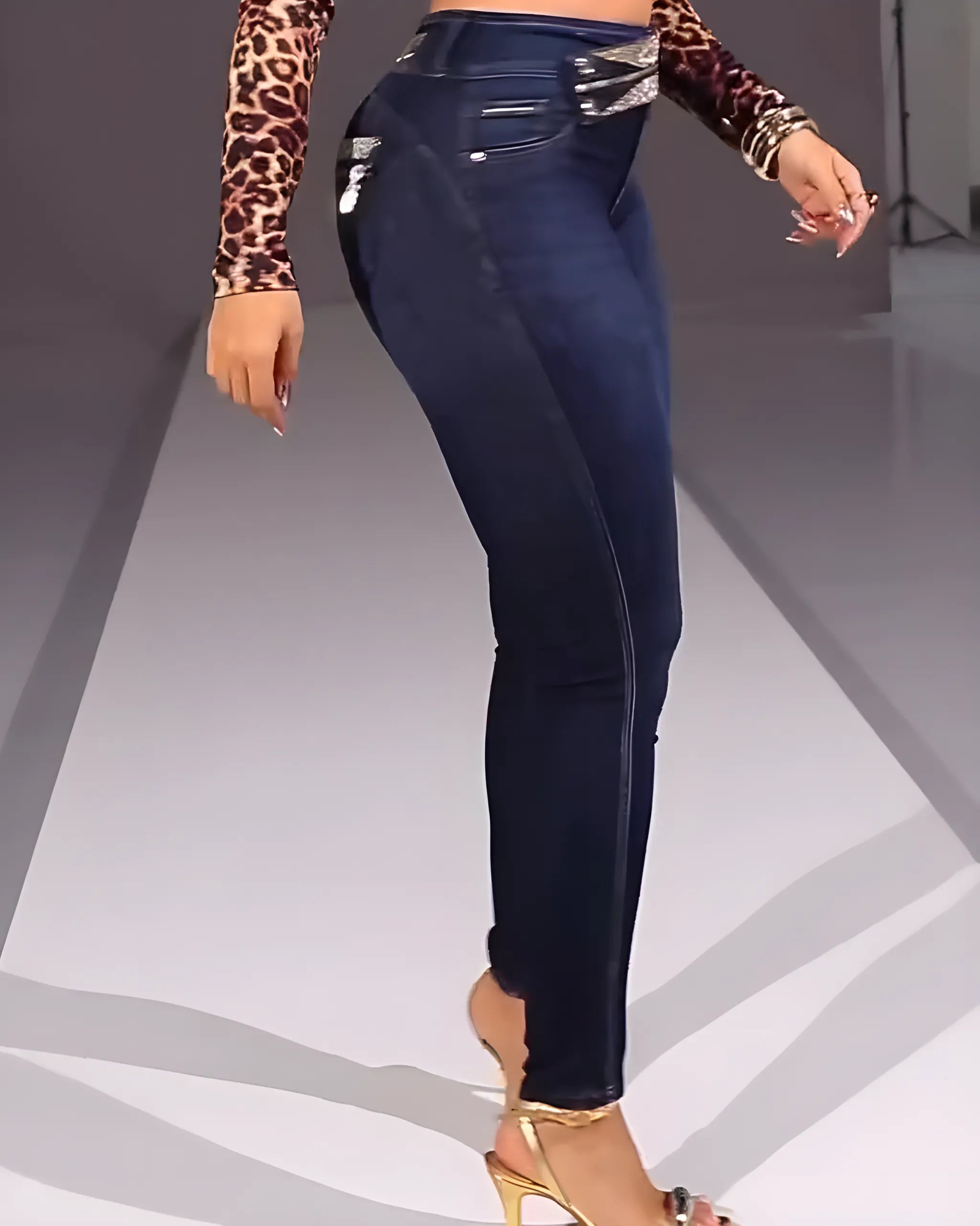 Jeans Glam Con Pedrería