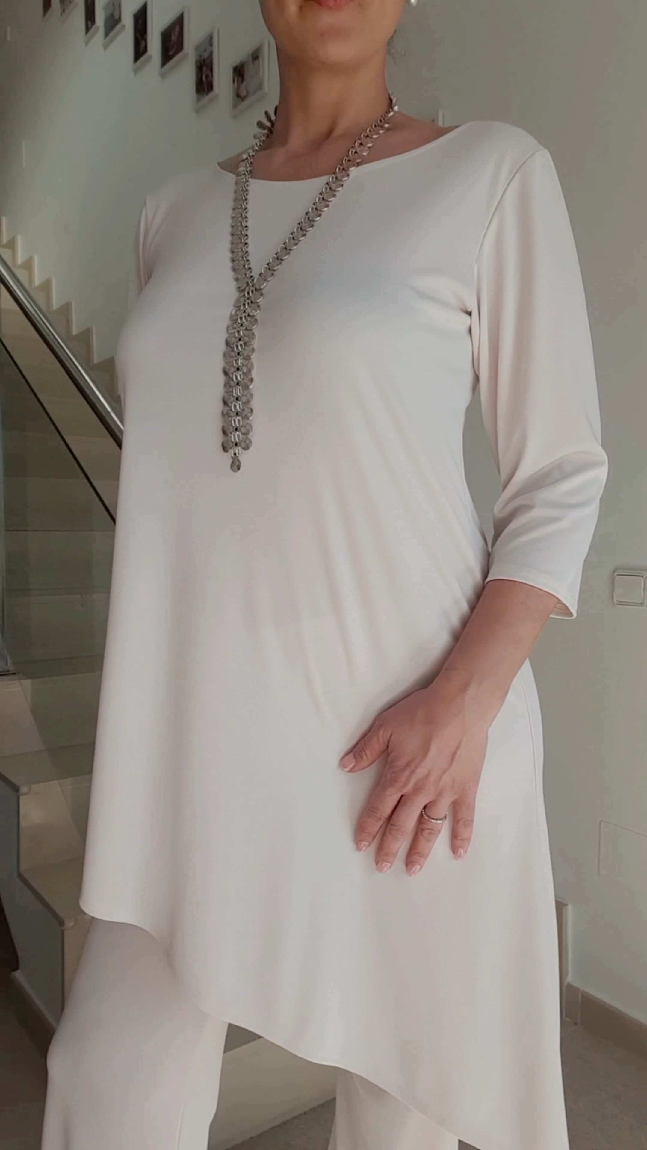 Blusa Asimétrica de punto