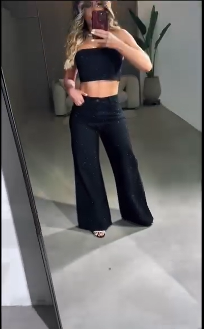 Vaquero Oversize Con Brillos