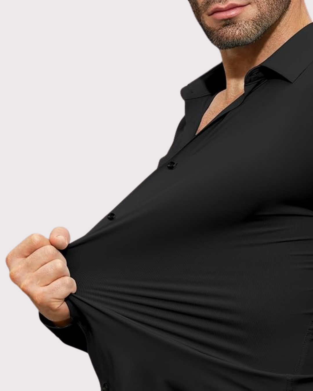 camisa de vestir elástica