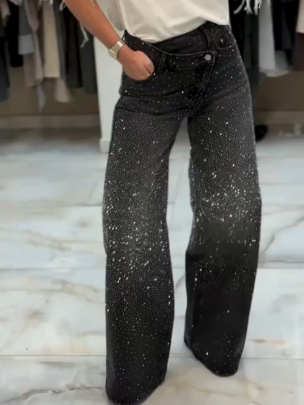 Vaquero Casual Diamante Xila