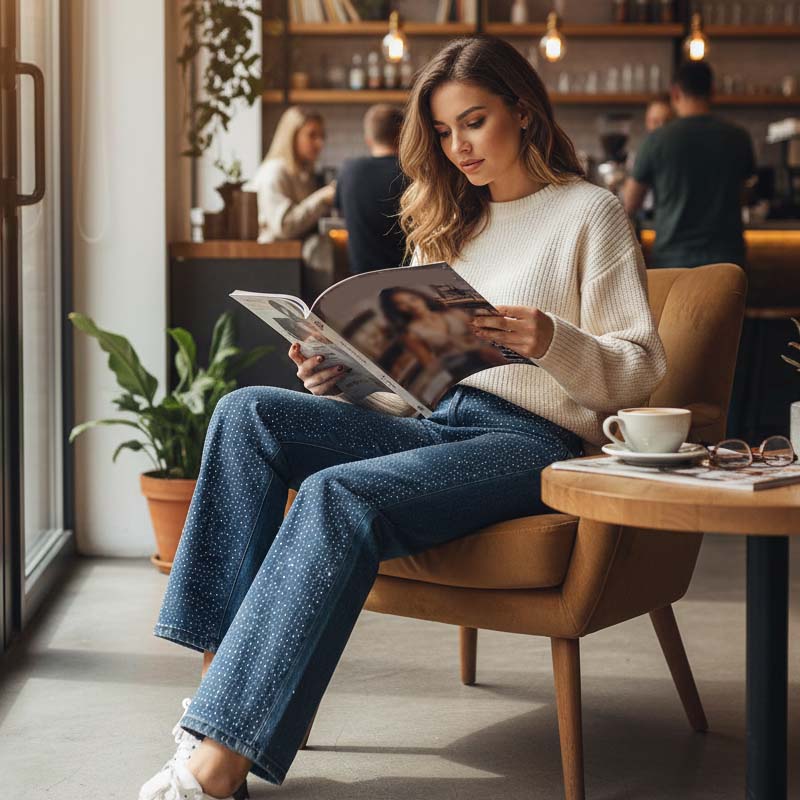 Vaqueros Elegantes con Adornos