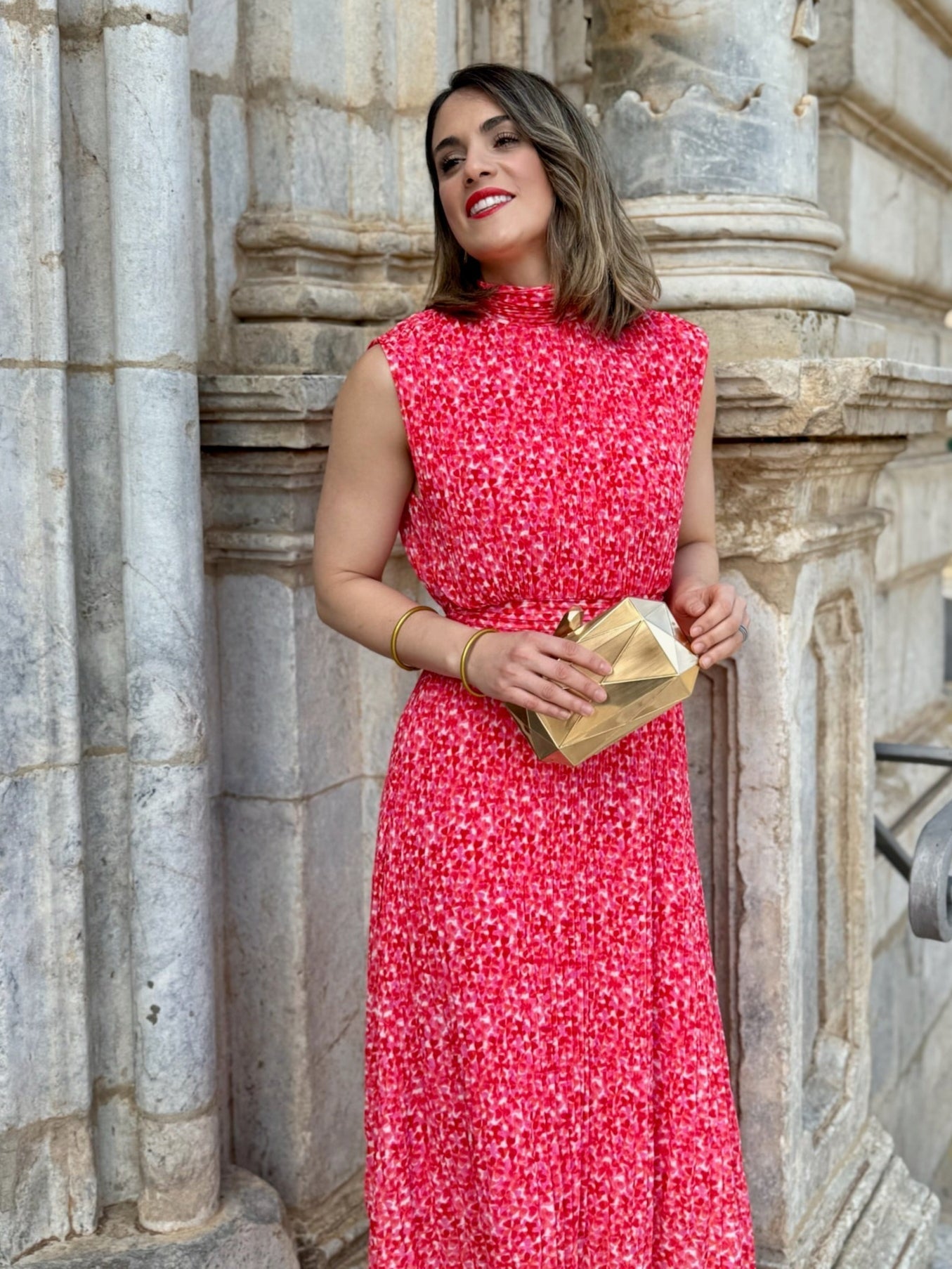 Vestido midi de gasa | Louvre - Alalá Moda Mujer
