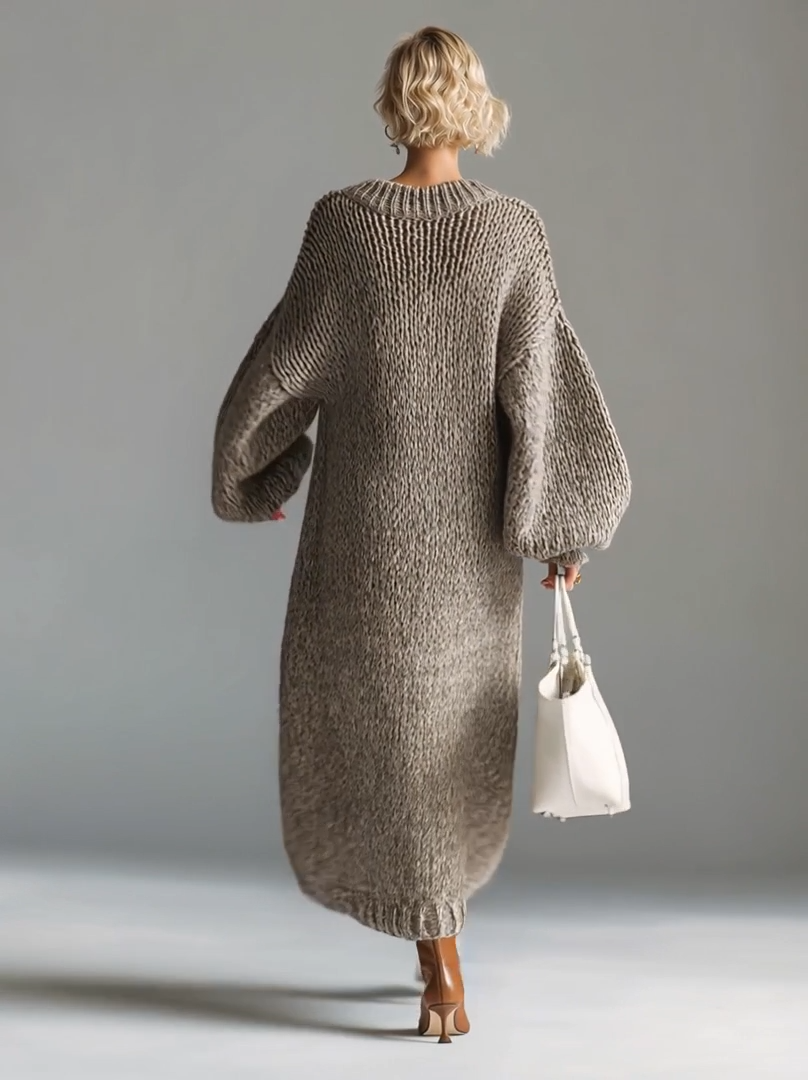 Vestido Largo Estilo Suéter