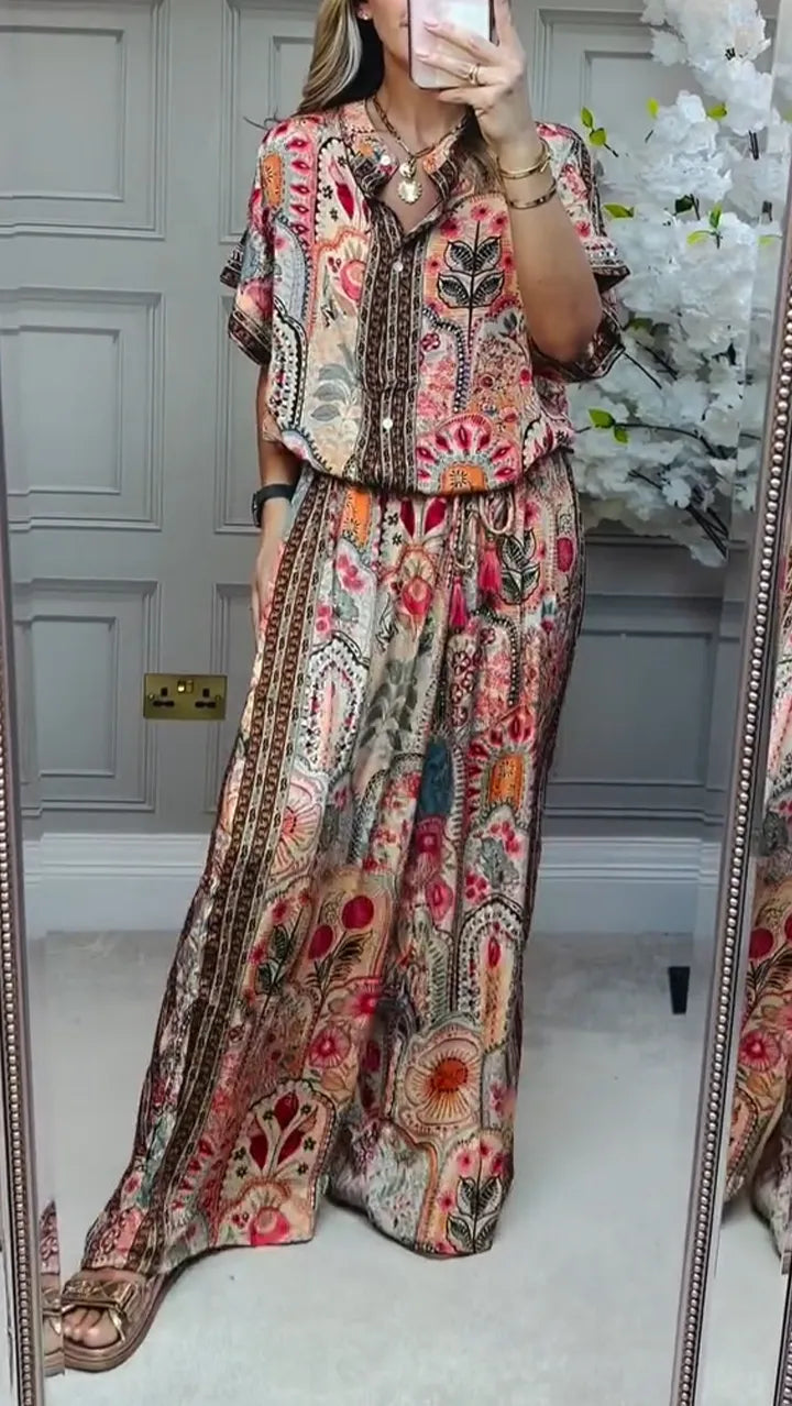 Conjunto  Estilo Vintage Estampado