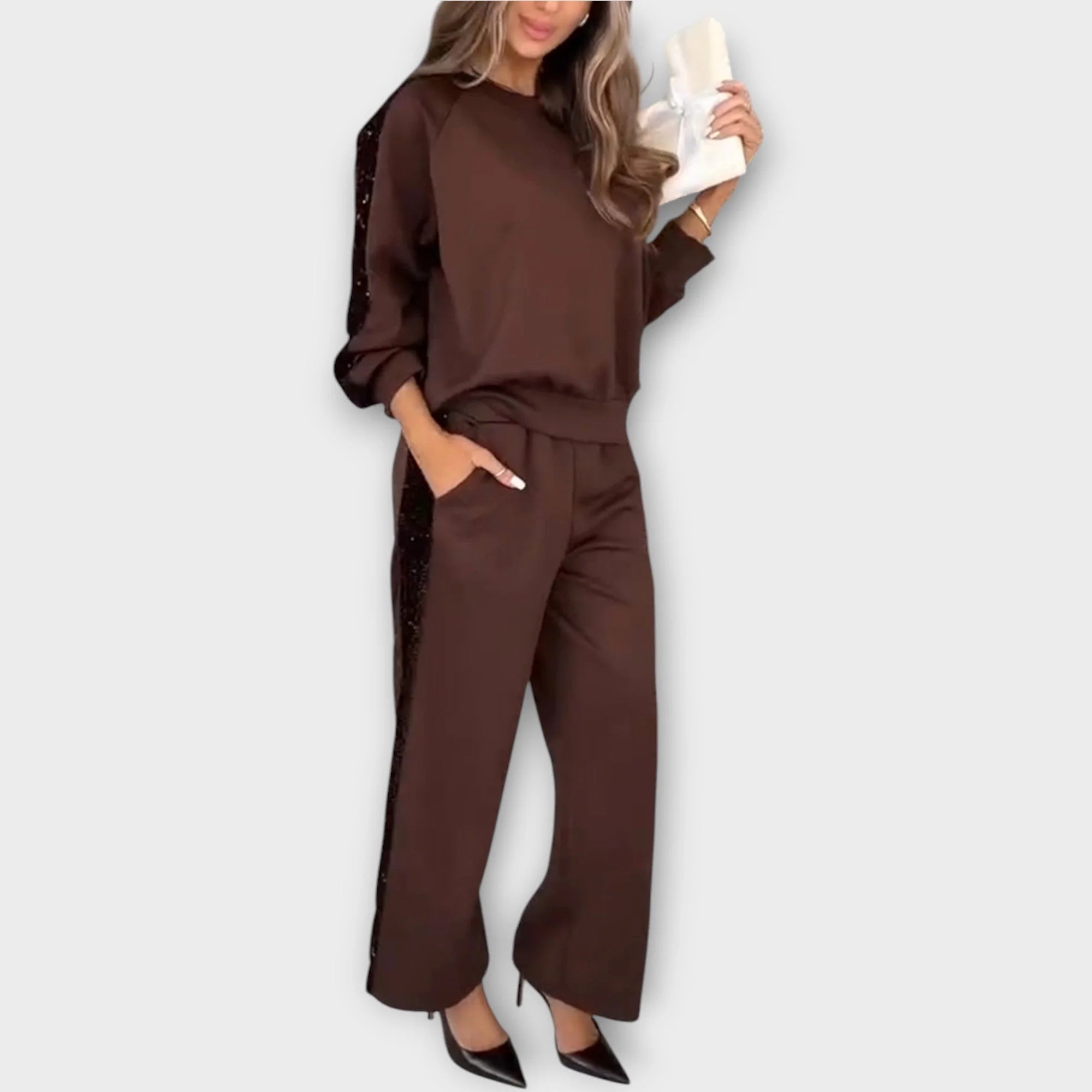 Conjunto Con bordes de Lentejuelas