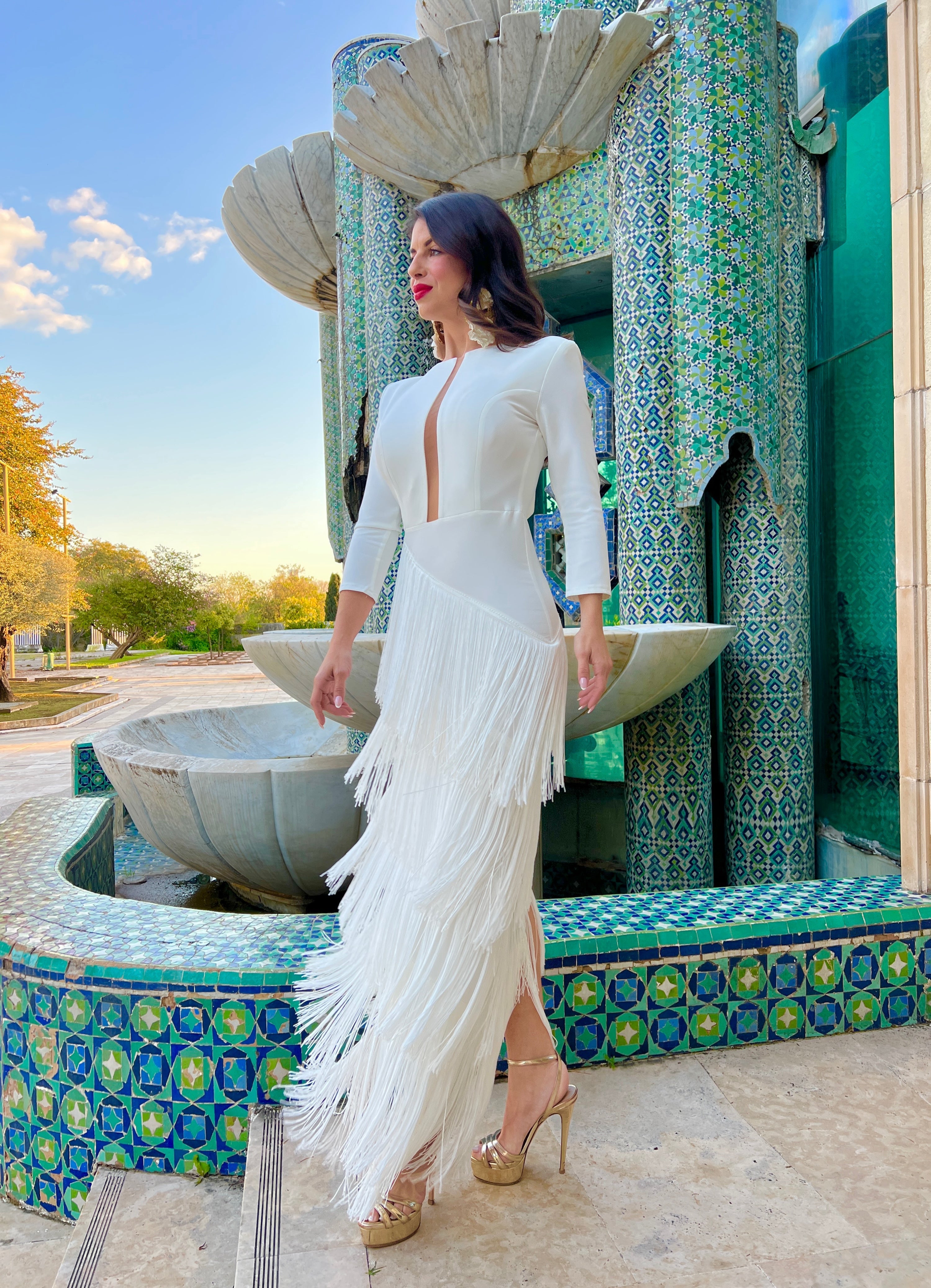 Vestido Guillena Blanco - Atelier Invitada S.L