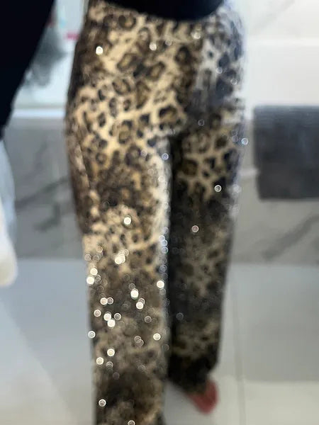 Vaqueros leopardo y diamantes
