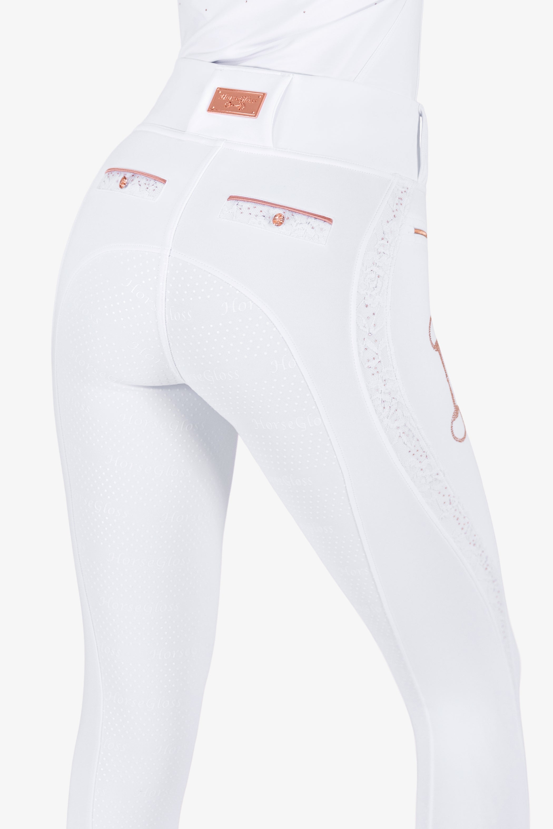 PANTALONES ORO ROSA BLANCO