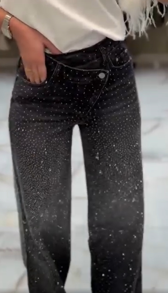 Vaquero Casual Diamante Xila