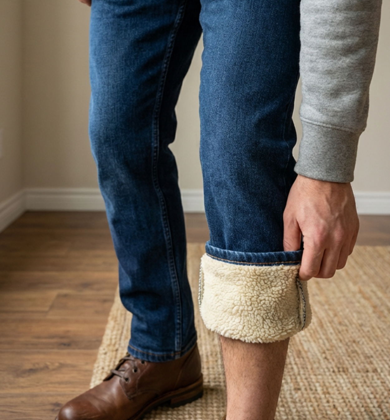 Vaquero Térmico con Forro de Felpa