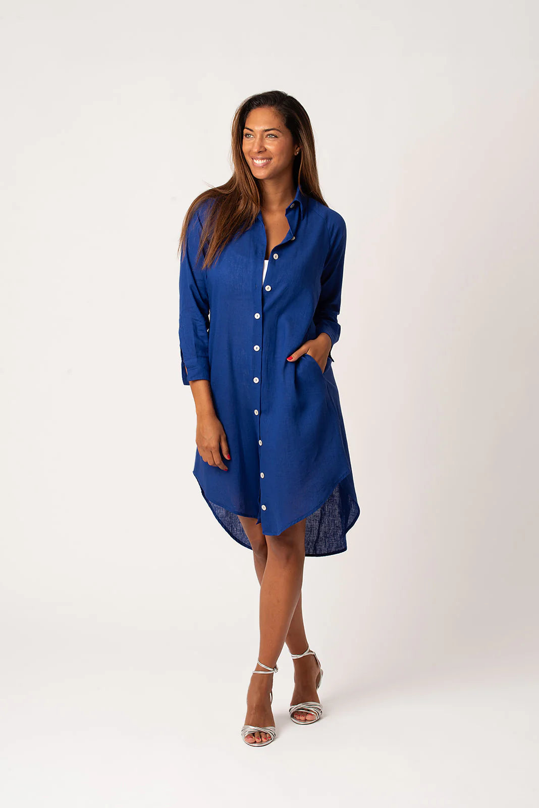 Vestido Camisero Lino