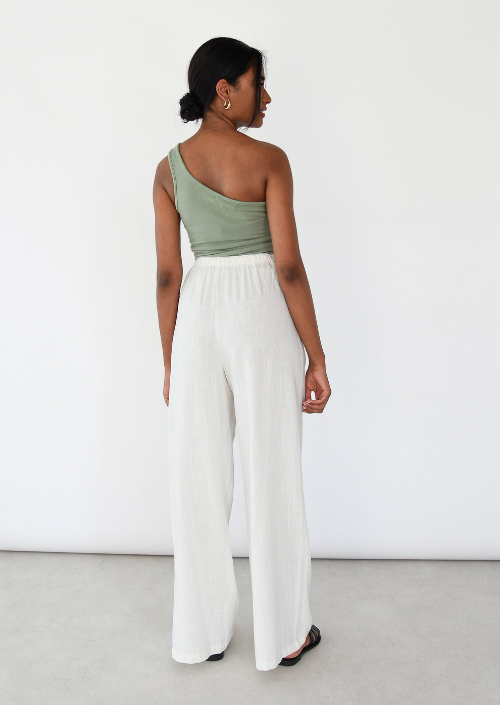 Pantalón de lino primavera-verano