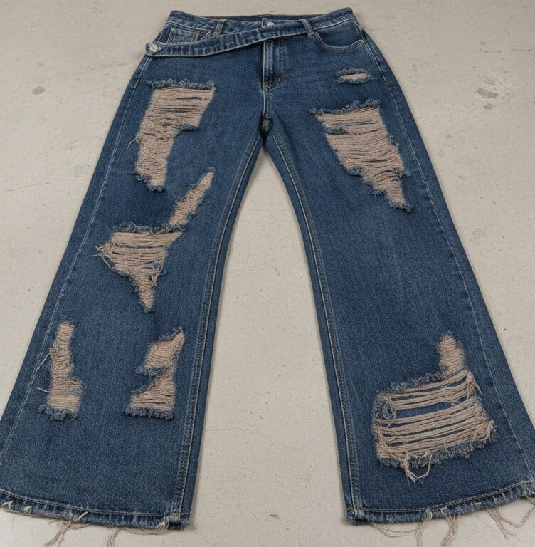 Vaquero de Aplique Desgatado