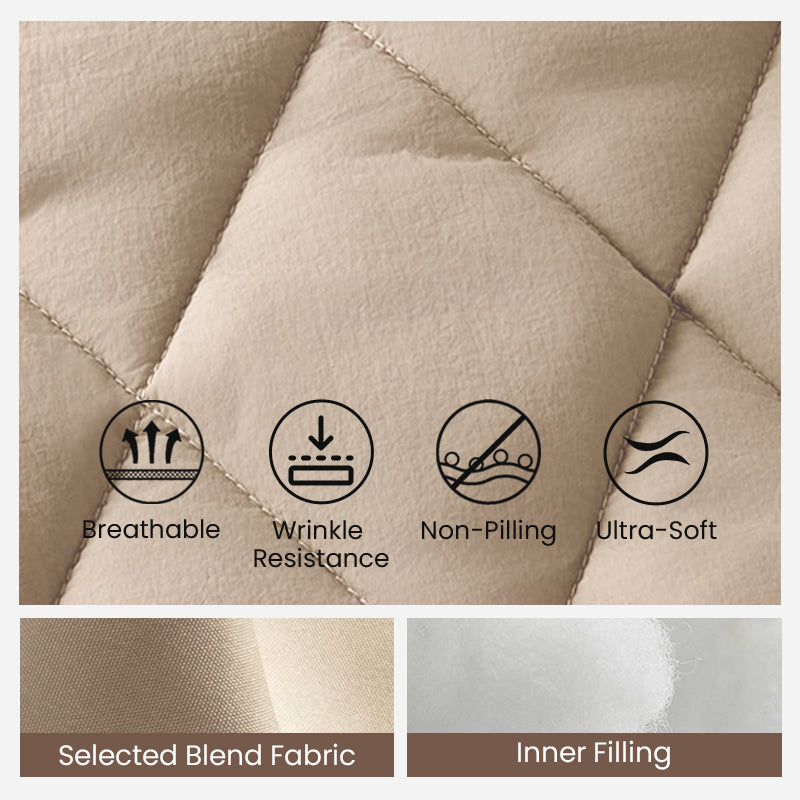 chaqueta acolchada de punto