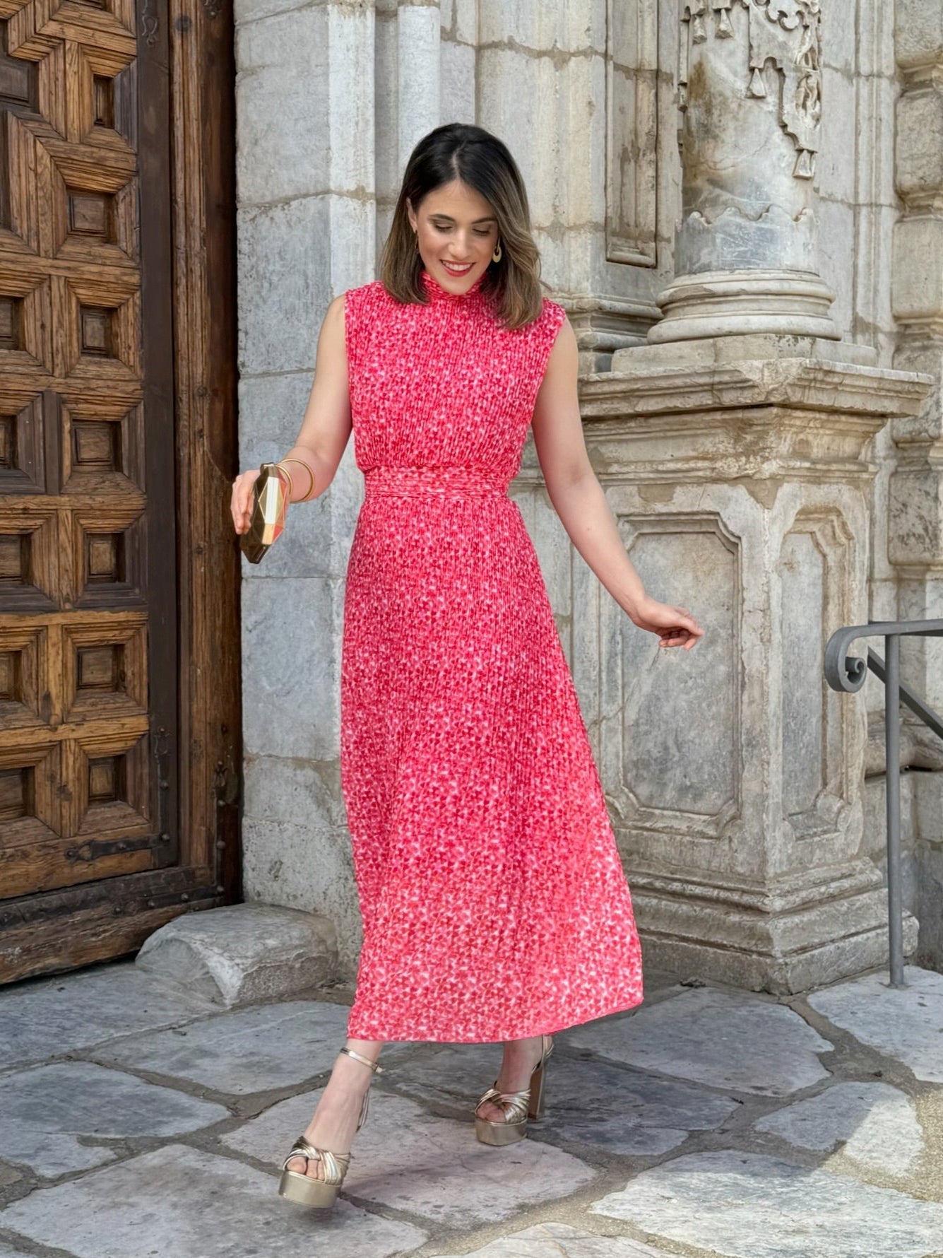 Vestido midi de gasa | Louvre - Alalá Moda Mujer